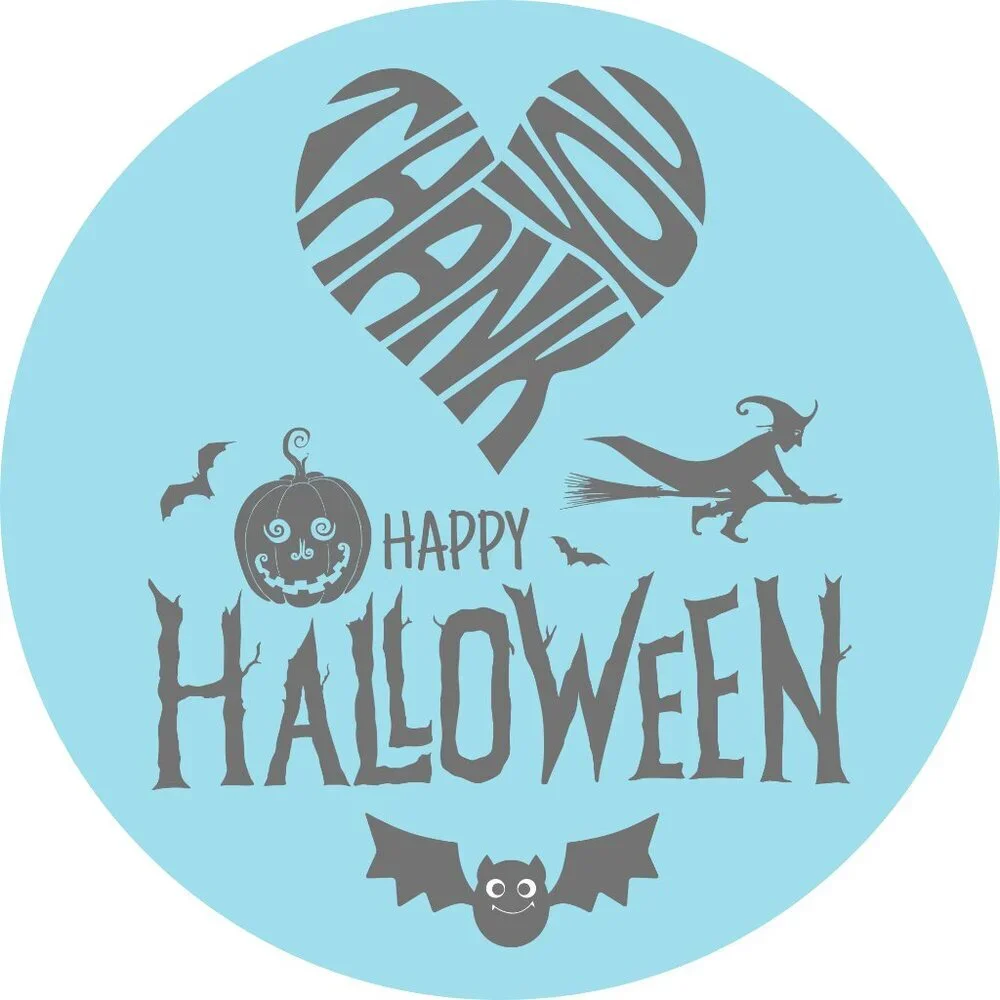 100 Thank You Stickers Halloween